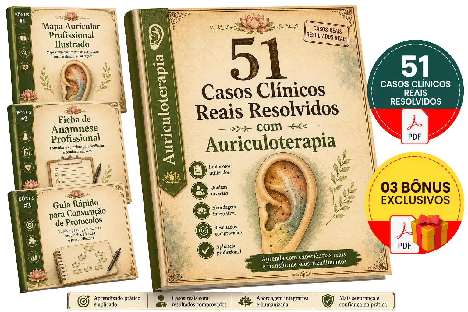 51 Casos Clínicos Reais Resolvidos com bônus exclusivos